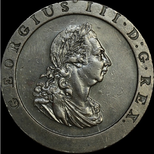 Great Britain 1797 Copper Penny S# 3777 EF