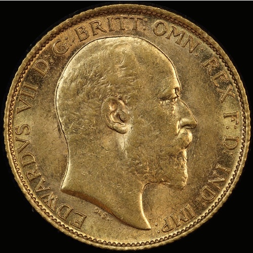 1908 Sydney Edward VII Half Sovereign about Unc