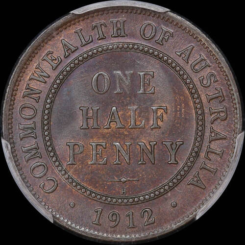 1912-H Halfpenny Choice Unc (MS64BN)