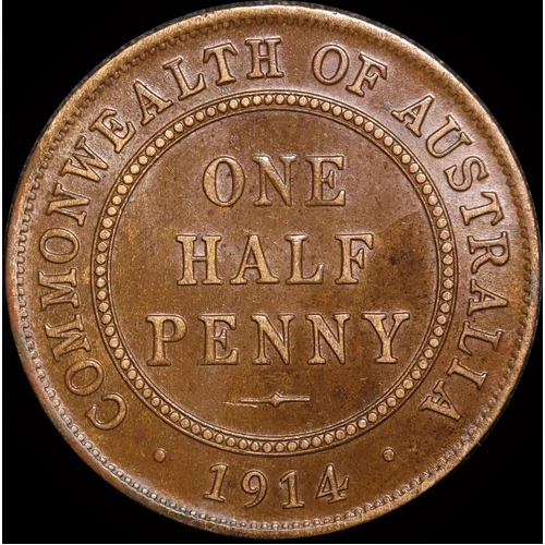 1914 Halfpenny Extremely Fine