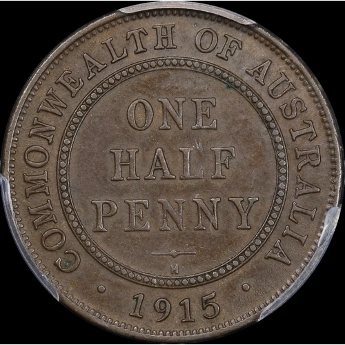 1915-H Halfpenny PCGS AU55
