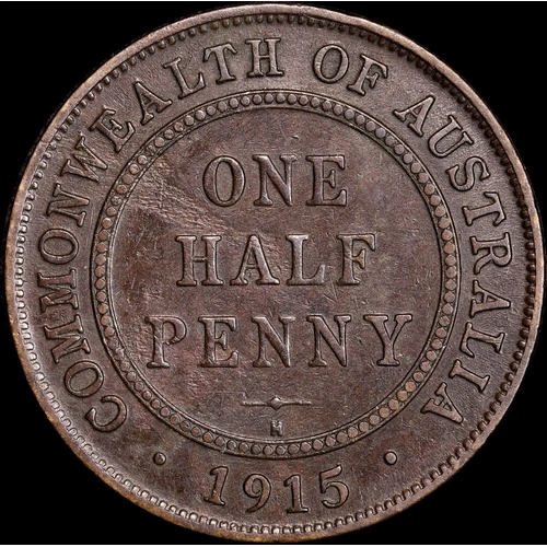 1915-H Halfpenny Very Good