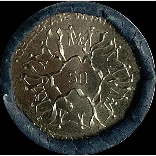 2010 50 Cent Mint Roll Australia Day - Heads / Tails