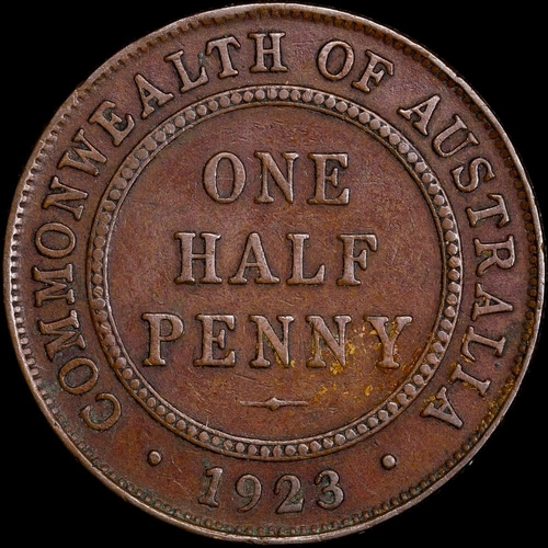 1923 Halfpenny Fine