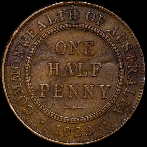 1923 Halfpenny Very Good