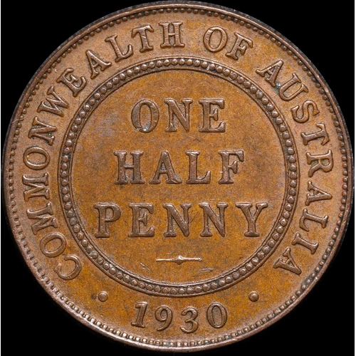 1930 Halfpenny good EF