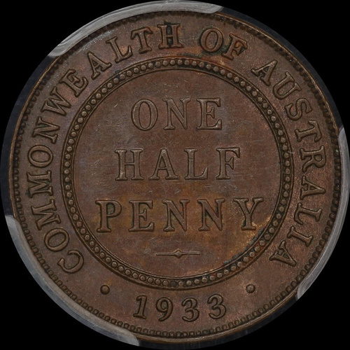 1933 Halfpenny Choice Unc