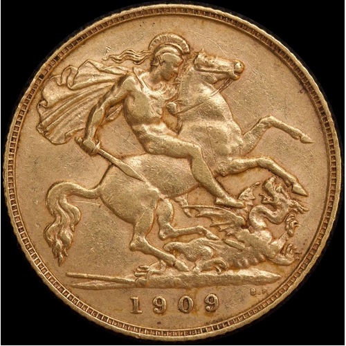 1909 Perth Edward VII Half Sovereign Very Fine
