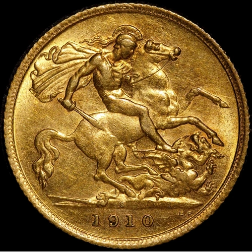 1910 Sydney Edward VII Half Sovereign good EF