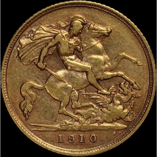 1910 Sydney Edward VII Half Sovereign Very Fine