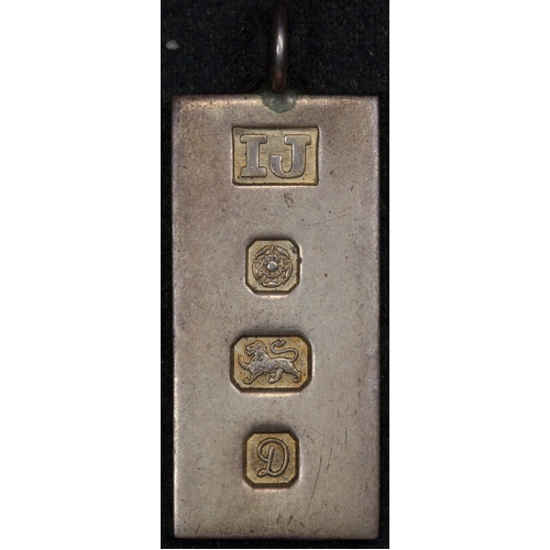 1978 Half Ounce Sterling Silver Ingot Pendant