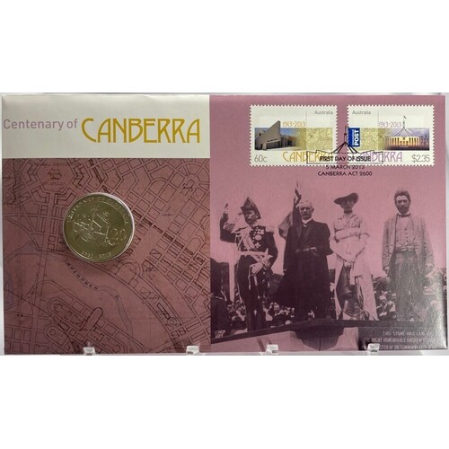 2013 20 Cent PNC Centenary of Canberra