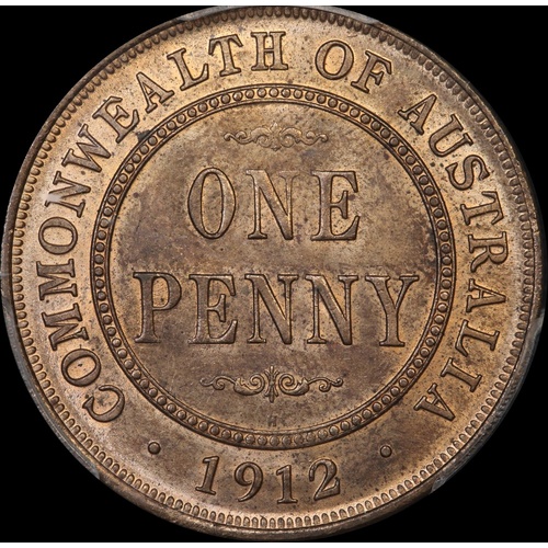 1912-H Penny Choice Unc (PCGS MS64RB)