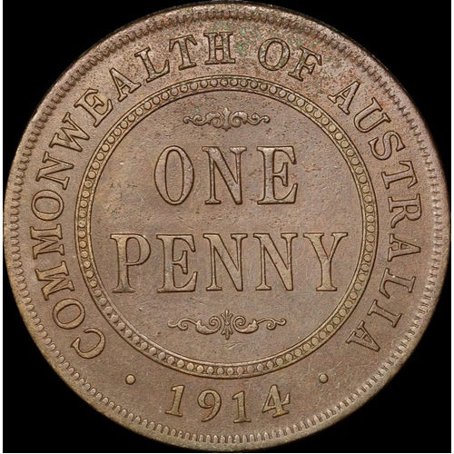 1914 Penny about VF