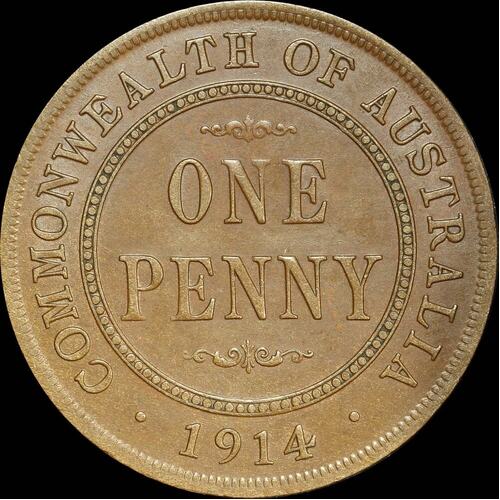 1914 Penny good VF