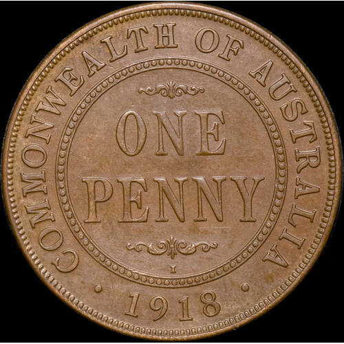 1918-I Penny Extremely Fine