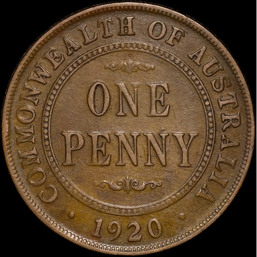 1920 Penny Double Dot Fine