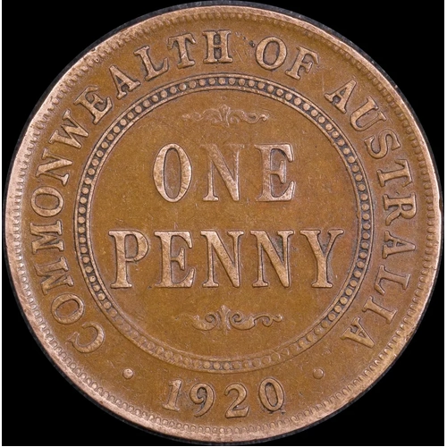 1920 Penny Double Dot about VF