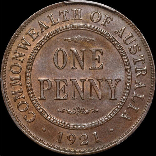 1921 Penny Choice Unc (PCGS MS63BN)