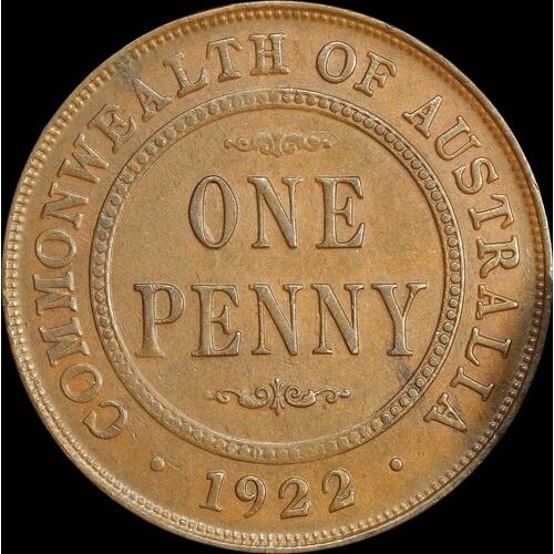 1922 Penny Extremely Fine