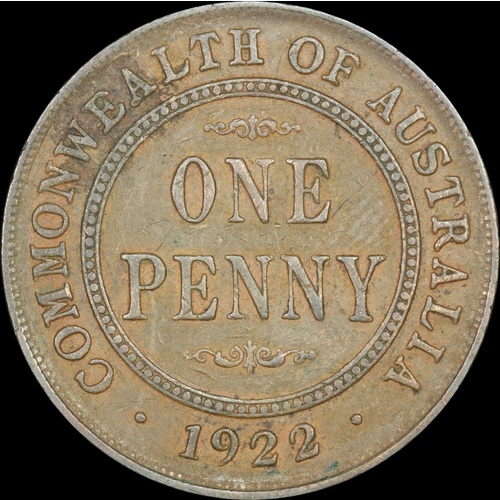 1922 Penny Perth Indian Obverse PCGS XF40