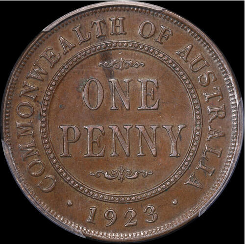 1923 Penny PCGS AU58