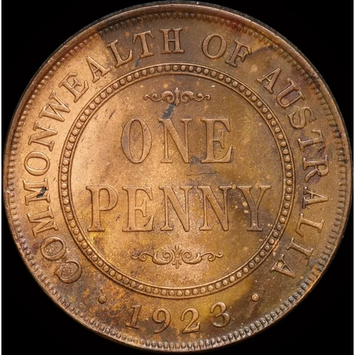 1923 Penny about Unc