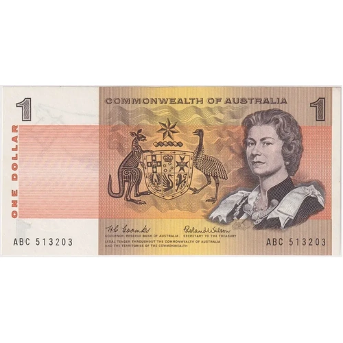 1966 $1 Note Coombs/Wilson R71 about Uncirculated