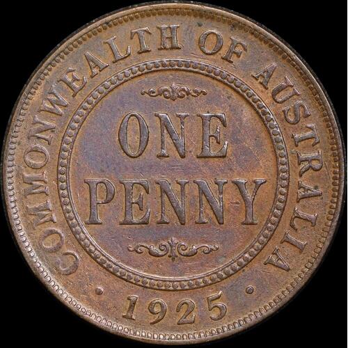 1925 Penny about VF