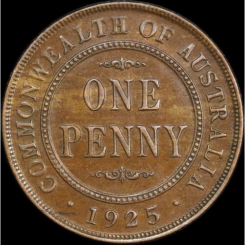 1925 Penny PCGS AU55