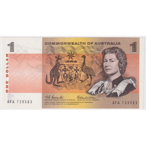 1966 $1 Note Coombs/Wilson R71 Uncirculated