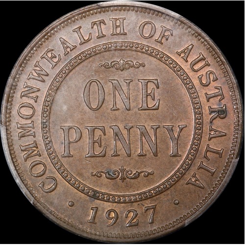 1927 Penny Choice Unc (PCGS MS63BN)