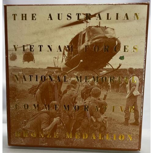 1992 Australian Vietnam Forces National Memorial Commemorative Bronze Medallion