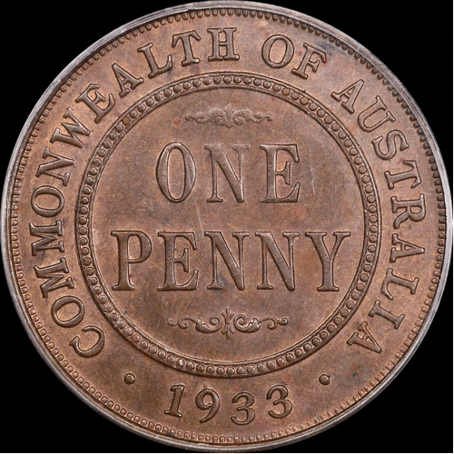 1933 Penny Choice Unc (PCGS MS63BN)