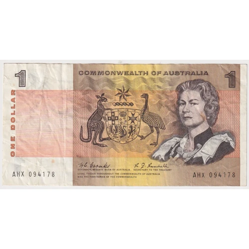 1968 $1 Note Coombs/Randall R72 good VF