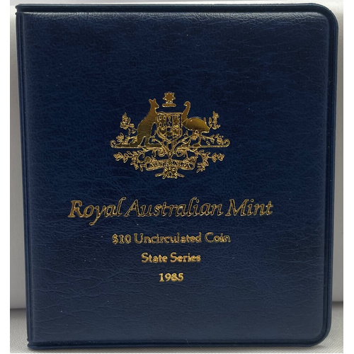1985 Silver 10 Dollar Uncirculated Coin State Series Victoria