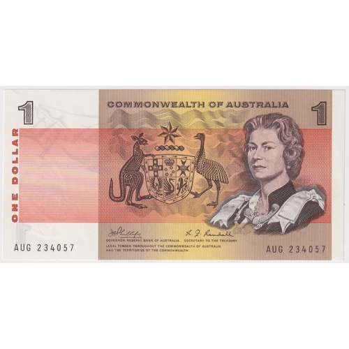 1969 $1 Note Phillips/Randall R73 Uncirculated