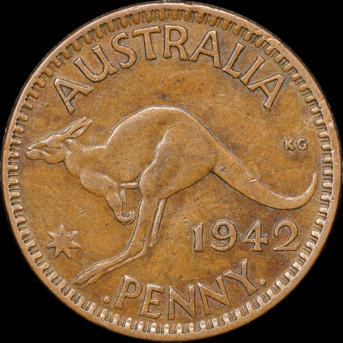 1942-I Penny Missing Mintmark good VF