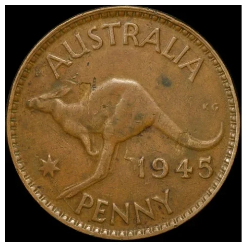 1945-Y Penny Double Sided - Tails good VF