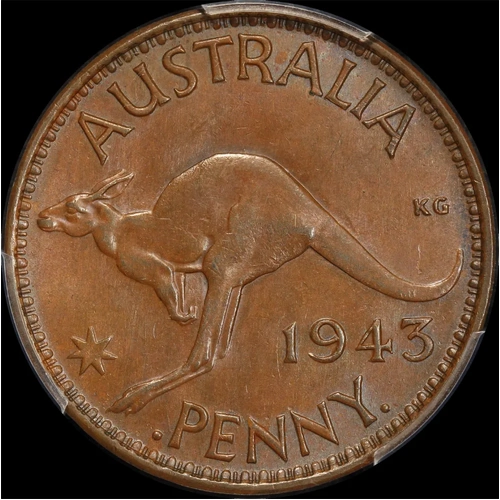 1943-I Penny Uncirculated (PCGS MS62BN)