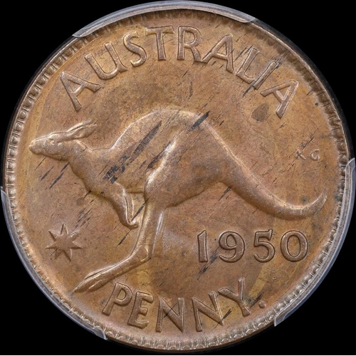 1950-Y Penny Uncirculated (PCGS MS62BN)