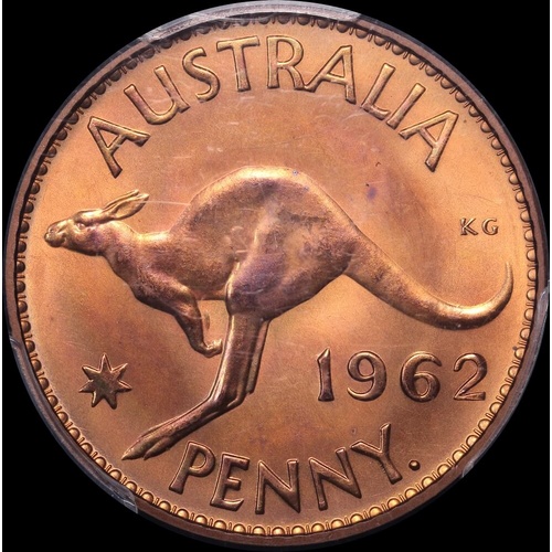 1962 Perth Proof Penny (PCGS PR65RB)