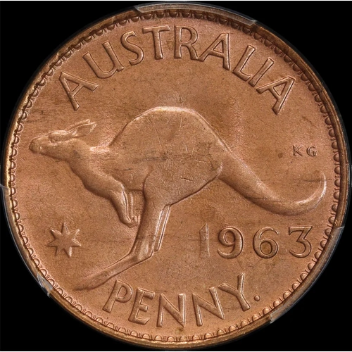 1963-Y Penny Choice Unc (PCGS MS64RB)