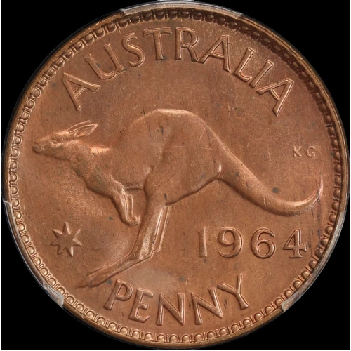 1964 Penny Choice Unc (PCGS MS64RB)