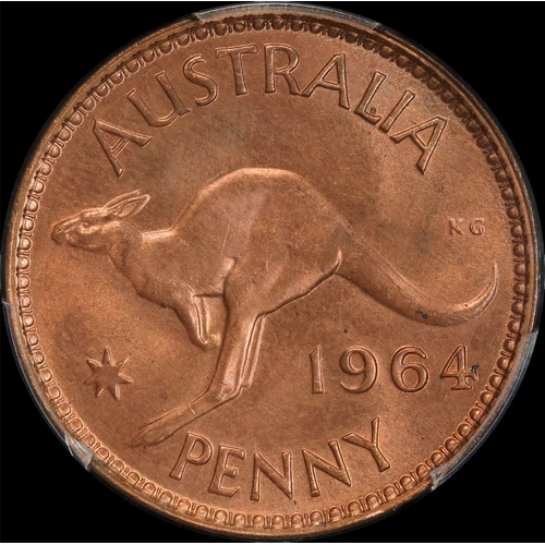 1964 Penny Gem Unc (PCGS MS65RB)