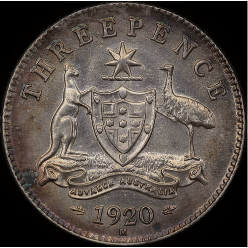 1920 Threepence Choice Unc