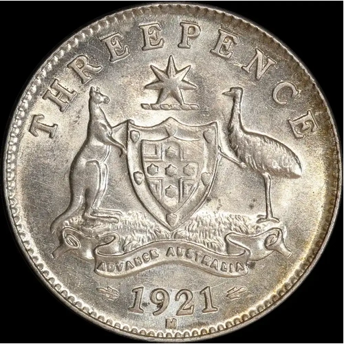 1921 Threepence Uncirculated