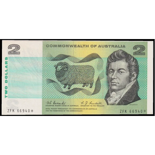 1968 $2 Note Star Note Coombs/Randall R82S good VF