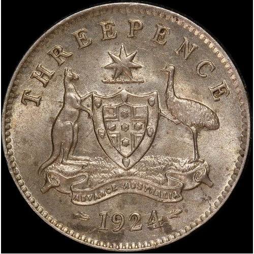 1924 Threepence Extremely Fine