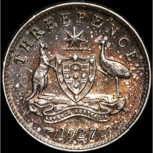 1927 Threepence good EF